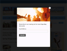 Tablet Screenshot of capemayresort.com